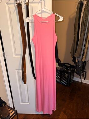 heart and hips maxi dress HEART & HIPS FAIRY GREEN RIBBED CRISS CROSS BACK MAXI DRESS M FAIRY